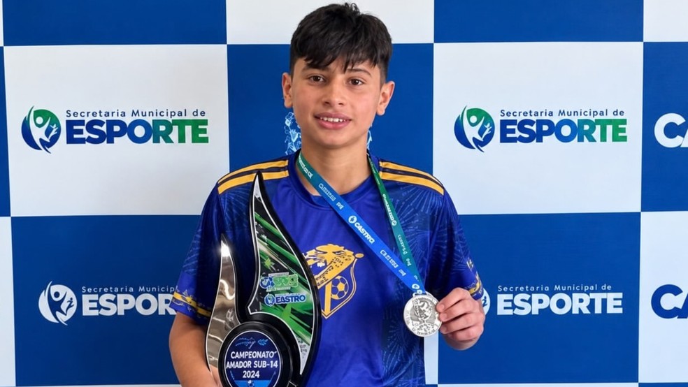 Luigi Gabriel da Cruz Sales tinha 12 anos — Foto: Reprodução/Secretaria Municipal de Esportes de Castro