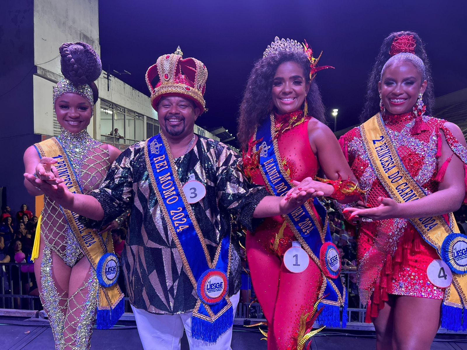 Família Real do Carnaval de Vitória 2024 é escolhida; conheça os integrantes