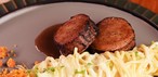 DOME GASTRONOMIA: Filé com spaghetti à Mantiqueira (Prato principal)— Foto: Divulgação/JF Sabor