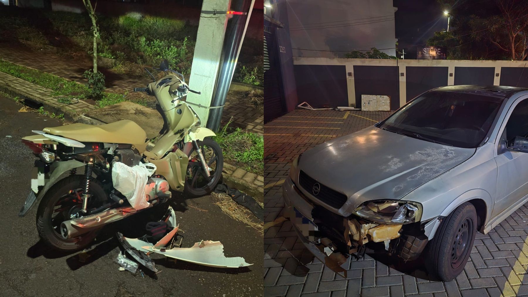 Motorista foge após deixar motociclista gravemente ferida no Paraná, volta a pé ao local e é preso 