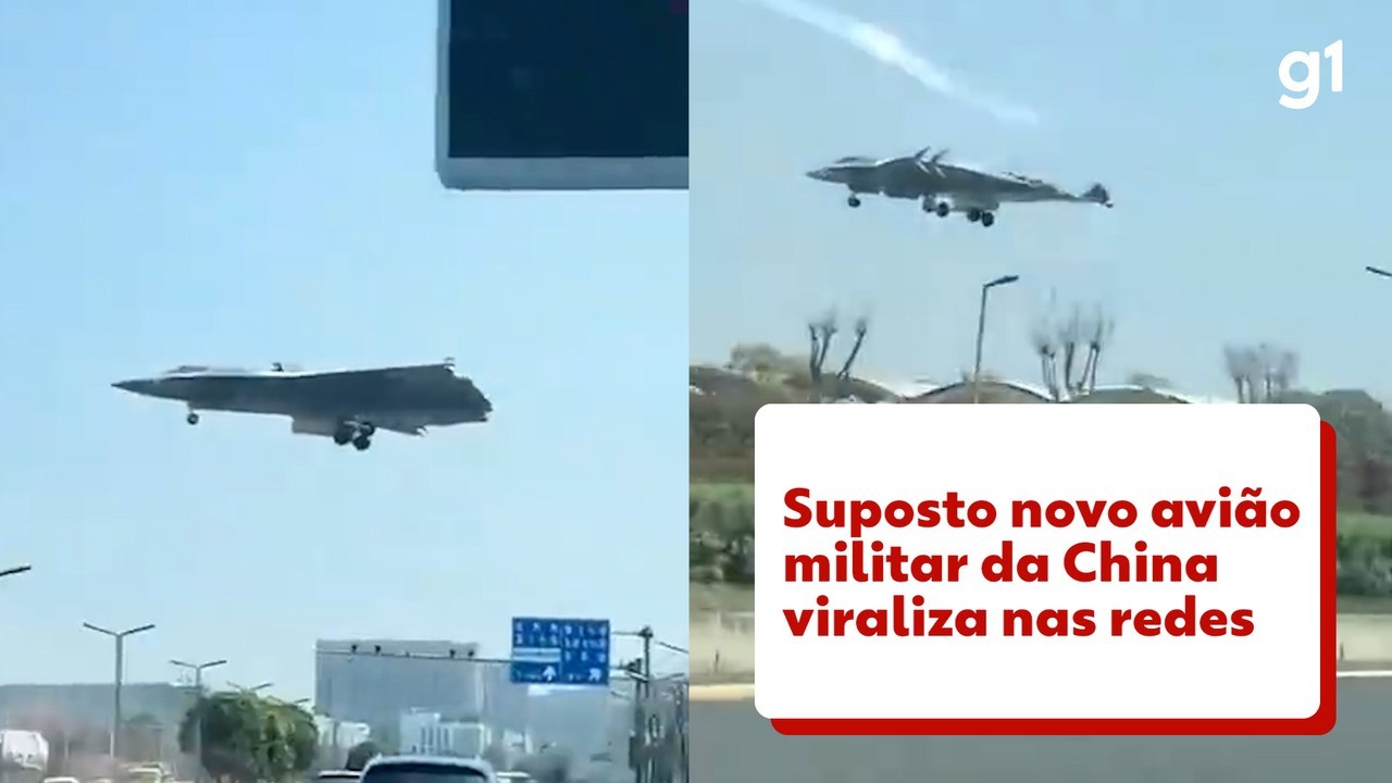 'Jato militar fantasma': suposto novo caça chinês é flagrado sobrevoando rodovia; VÍDEO