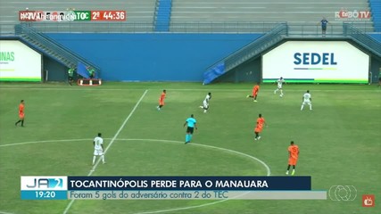 Placar 5 x 2: Tocantinópolis perde para o Manauara e se despede da Série D do Brasileirão