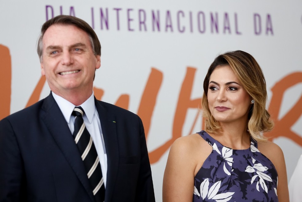 Bolsonaro e Michelle participam de cerimônia no Planalto sobre Dia  Internacional da Mulher | Política | G1