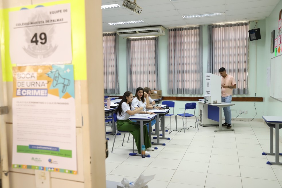 Eleições 2024 em Palmas - votação primeiro turno — Foto: Djavan Barbosa/Jornal do Tocantins