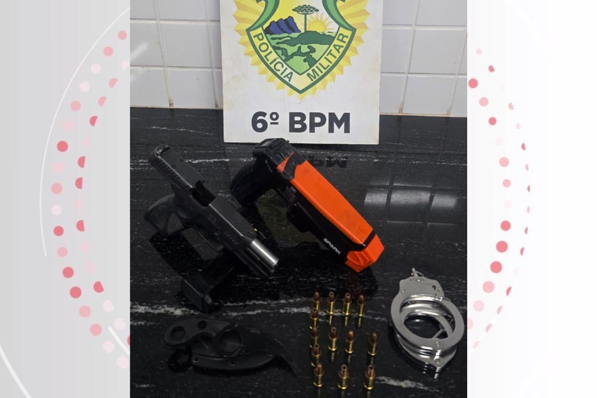 Guarda Civil que atuava como segurança em bar do Paraná é presa por atirar no chão durante confusão e deixar pessoa ferida