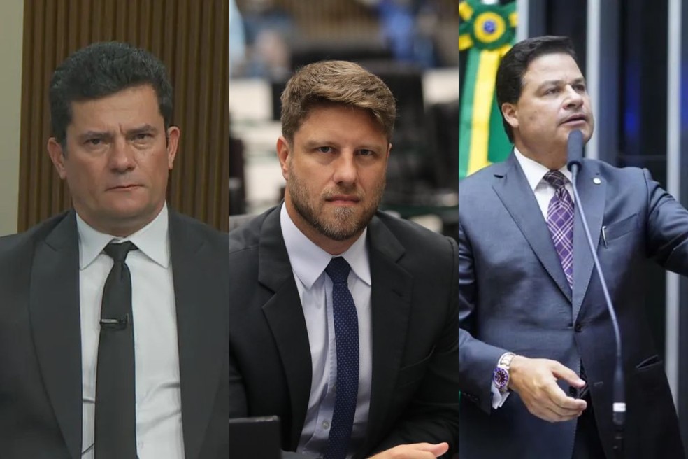 Quaest no Paraná: Sergio Moro tem 37%; Requião Filho aparece com 21%; Sandro Alex tem 15% — Foto: Reprodução