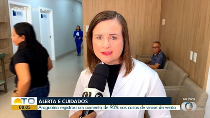 Casos de viroses de verão aumentaram 90% em julho em Araguaína