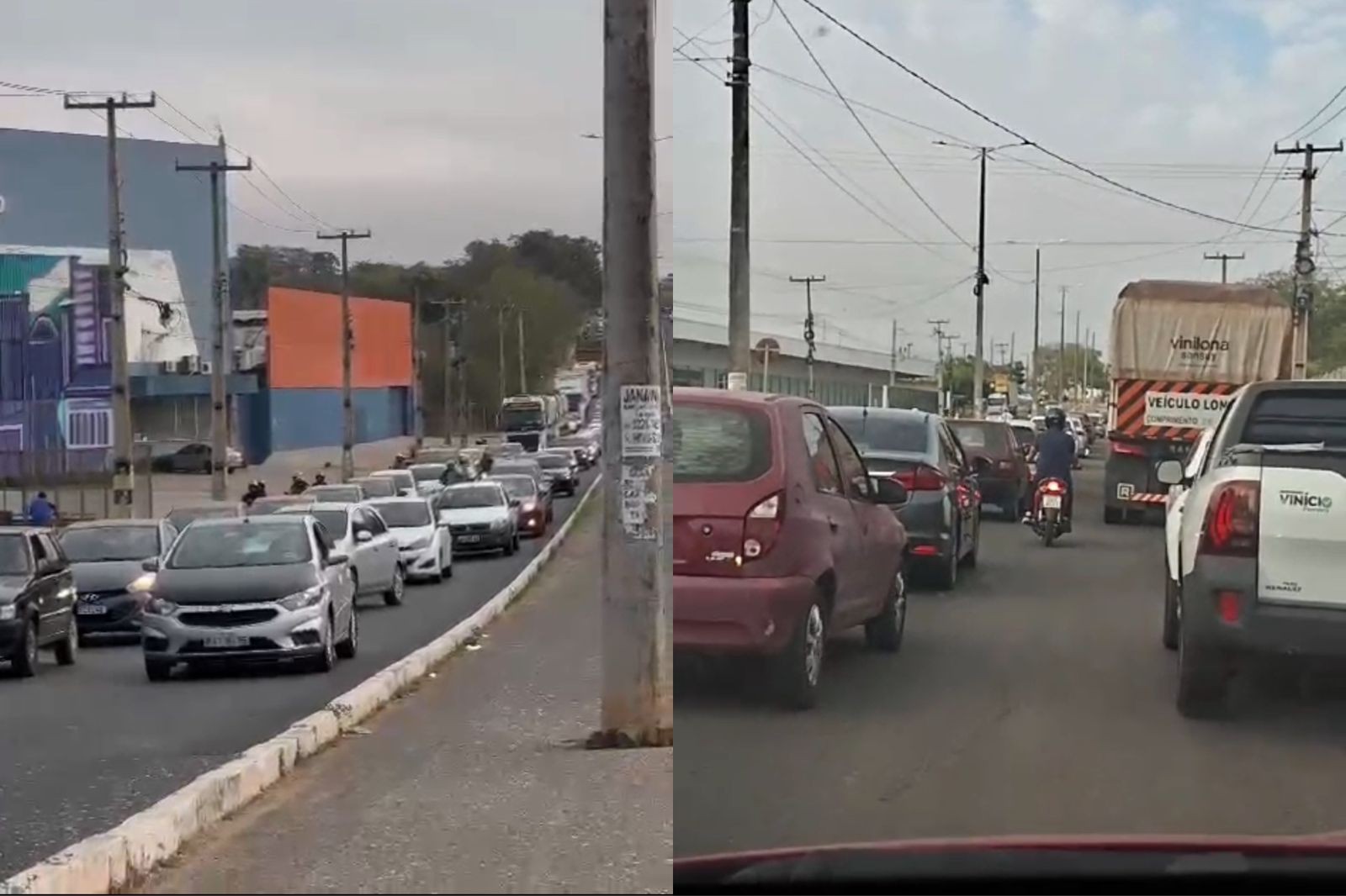 Vídeo: obra interdita BR-343 e causa grande congestionamento na Zona Sudeste de Teresina