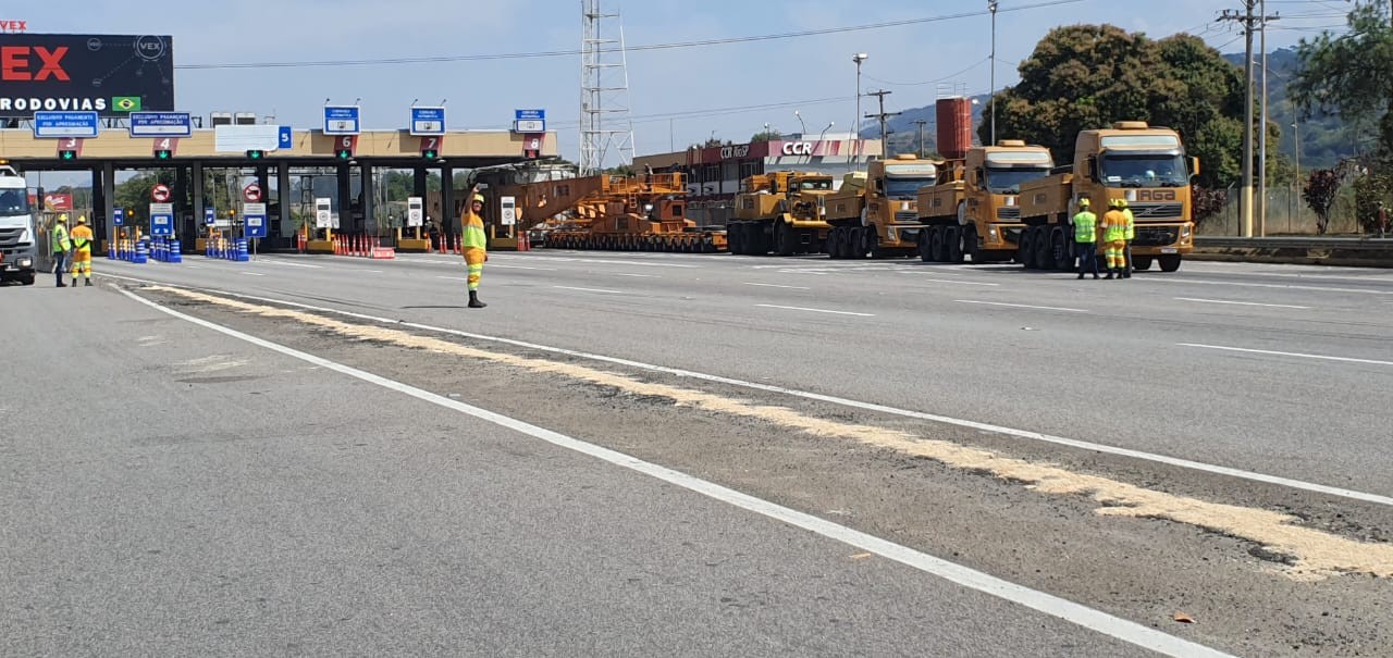VÍDEO: Maior conjunto transformador a passar pela Via Dutra chega ao RJ nesta quinta-feira