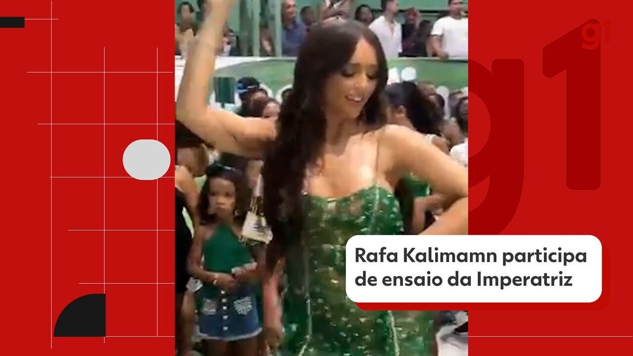 De vestido transparente, Rafa Kalimann arrasa em ensaio da Imperatriz