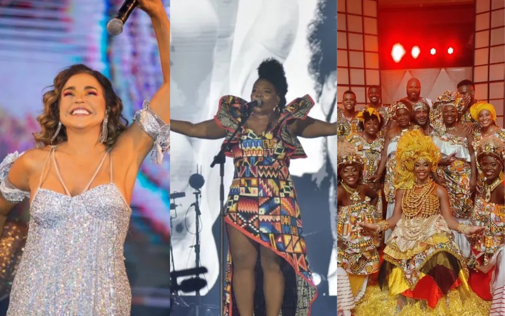 Daniela Mercury, Margareth Menezes e Ilê Aiyê: encontro de axé, ancestralidade e samba afro no Festival de Verão 2024