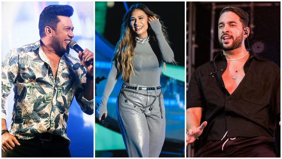 Zé Cantor, Simone Mendes e Henry Freitas são algumas das atrações do Carnaval 2025 em Paracuru — Foto: Reprodução