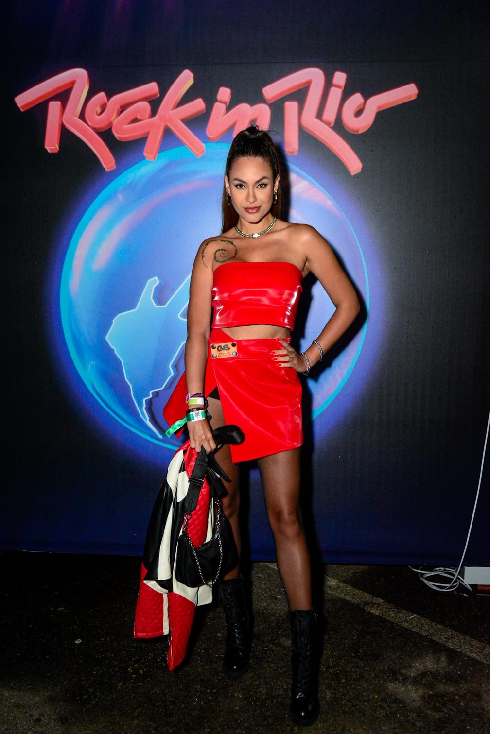 Sarah Andrade no terceiro dia de Rock in Rio 2022 — Foto: Webert Belicio/Agnews