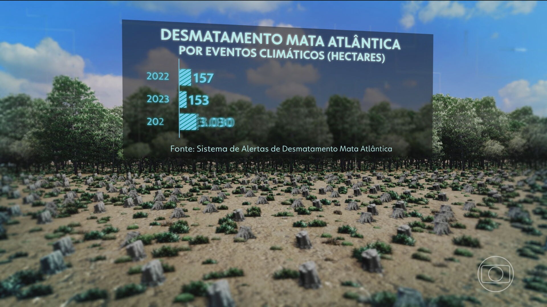 Eventos climáticos extremos afetam a Mata Atlântica
