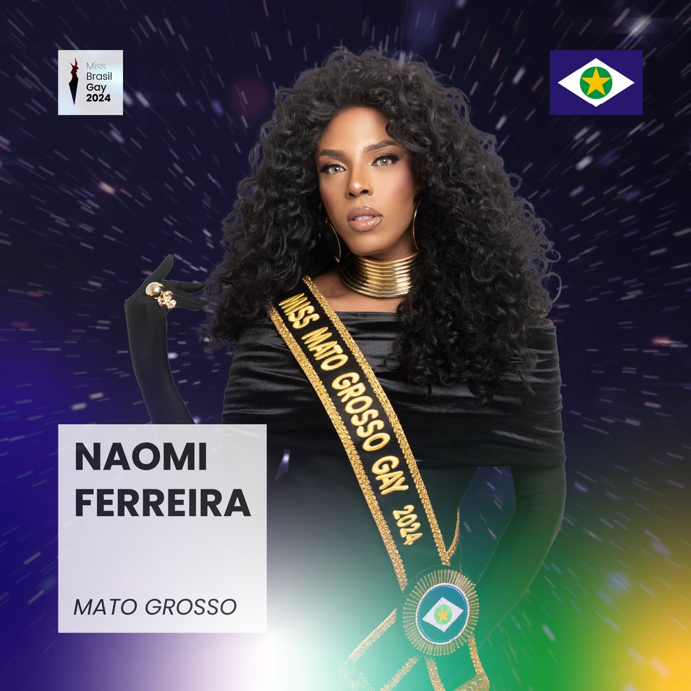 Naomi Ferreira, do Mato Groso — Foto: Miss Brasil Gay/Divulgação