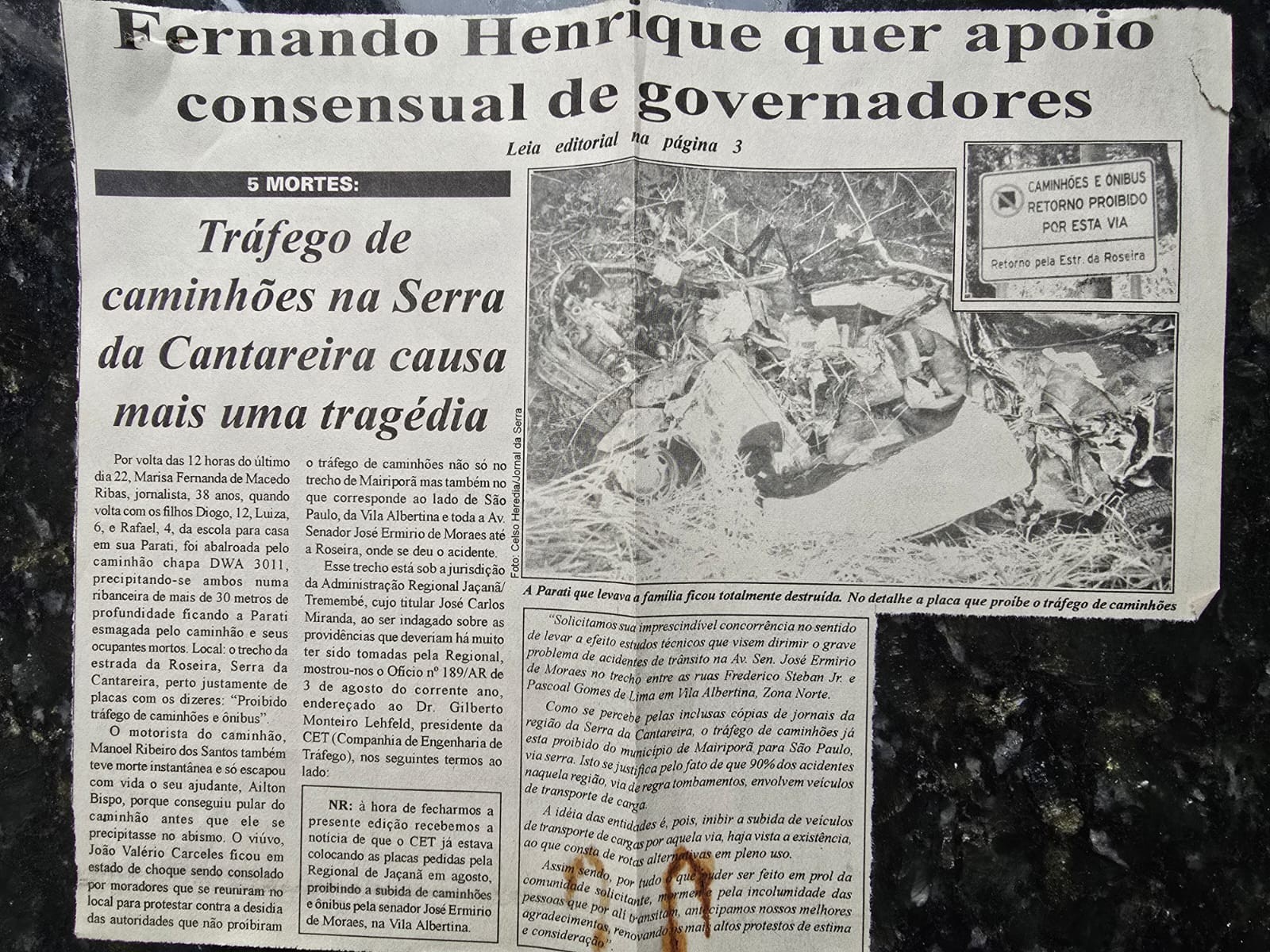 'Curva da morte': motoristas de caminhão ignoram proibição e trafegam por via perigosa na Serra da Cantareira, em SP