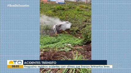 Araguaína registra dois acidentes de trânsito com vítimas que tiveram ferimentos leves