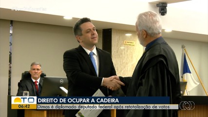 Tiago Dimas é diplomado deputado federal após retotalização de votos no Tocantins
