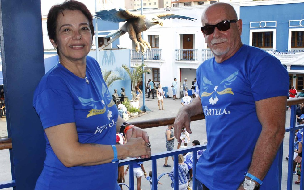 Márcia e Renato Lage também passaram pela Portela — Foto: Portela/Divulgação