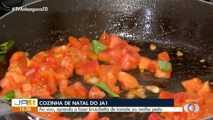 Chefe de cozinha ensina passo a passo do recheio da bruschetta