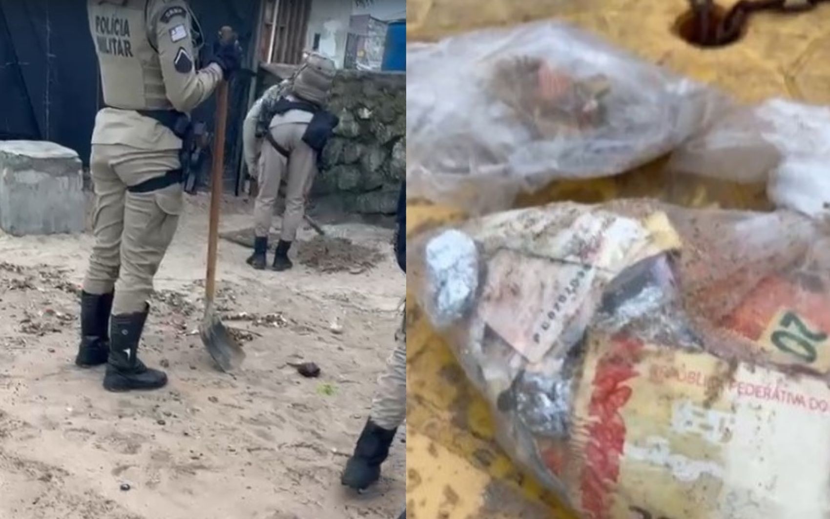 Mais de 200 porções de drogas são encontradas enterradas em praia de Salvador