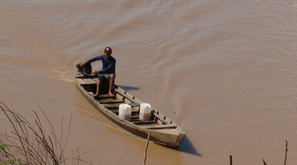 Seca deve afetar a navegação no rio Madeira em Rondônia — Foto: Thiago Frota/Rede Amazônica