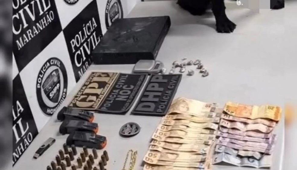 Líder de facção criminosa é preso durante operação em Timon, no MA — Foto: Divulgação/ Polícia Civil
