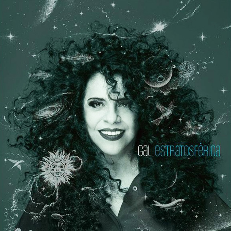 Capa da reedição em LP do álbum 'Estratosférica', com efeitos sobrepostos na foto pelo plástico que envolve o LP — Foto: Bob Wolfenson com efeitos