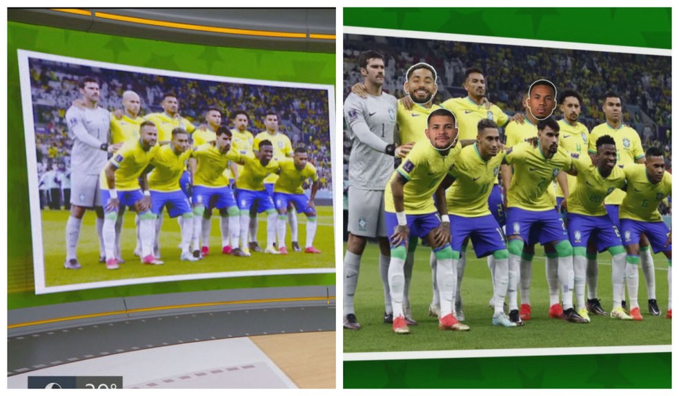 Brasil 2022 x 2026: seleção deve repetir base da estreia da última Copa — Foto: Reprodução/TV Globo