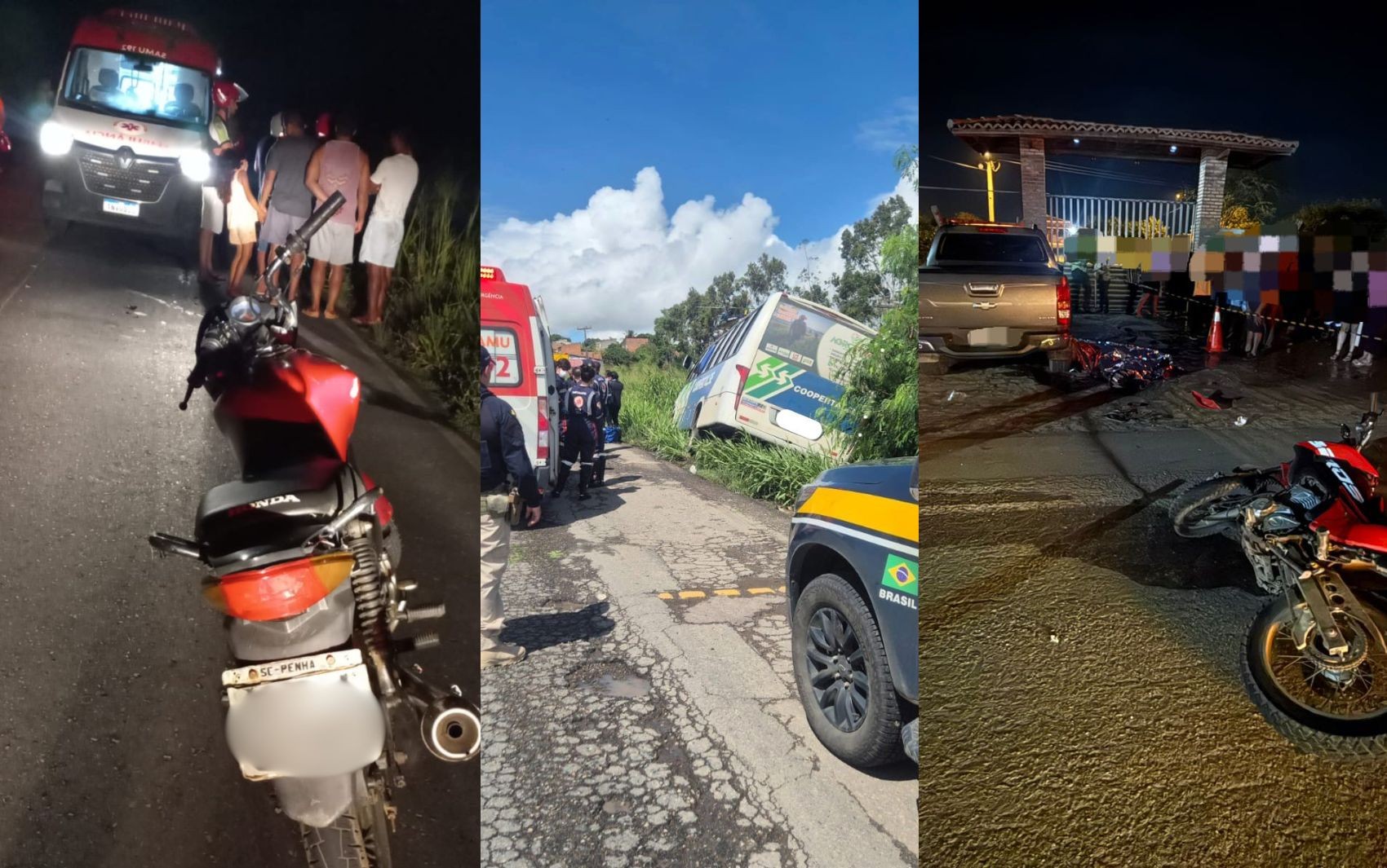 Acidentes de trânsito deixam dois mortos e pelo menos três feridos no interior de Sergipe
