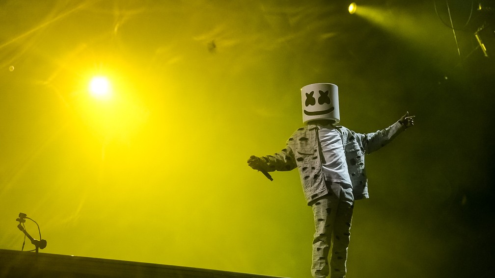  DJ Marshmello Rock in Rio — Foto: Stephanie Rodrigues/g1
