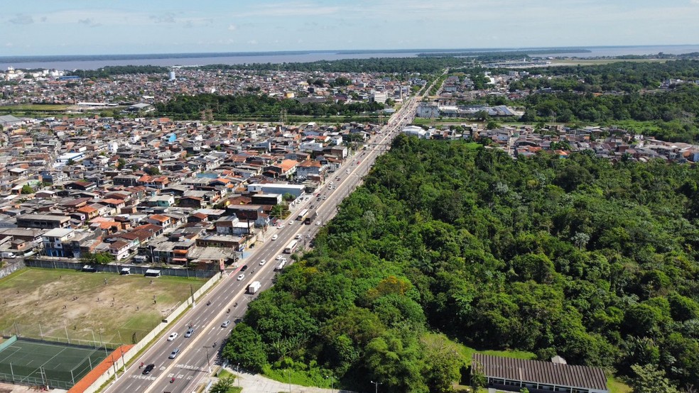 Revitalização da Av. Júlio César, em Belém, COP 30. — Foto: Agência Belém