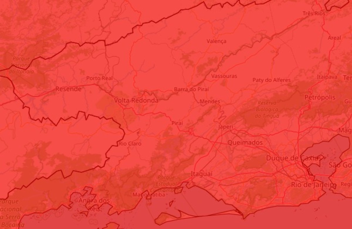 Onda de calor de grande perigo atinge Sul do Rio e Costa Verde, segundo INMET