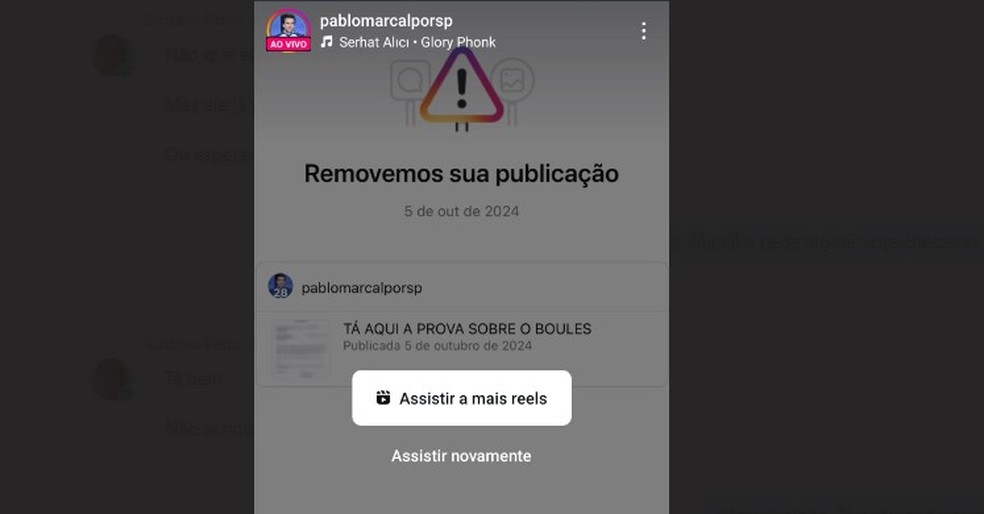 Post de Marçal sobre Boulos foi retirado da rede social — Foto: Reprodução