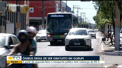 Transporte público em Gurupi vai custar R$ 5 a partir de segunda-feira (22)
