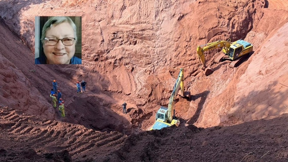 Dagmar Grimm Streger, de 76 anos, foi encontrada morta em um poço desativado no sítio onde morava, em Bauru (SP) — Foto: Andressa Lara/TV TEM