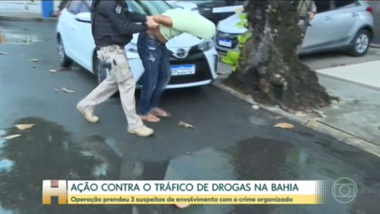 Polícia prende 3 suspeitos em operação contra o crime organizado na Bahia - Programa: Jornal Hoje 