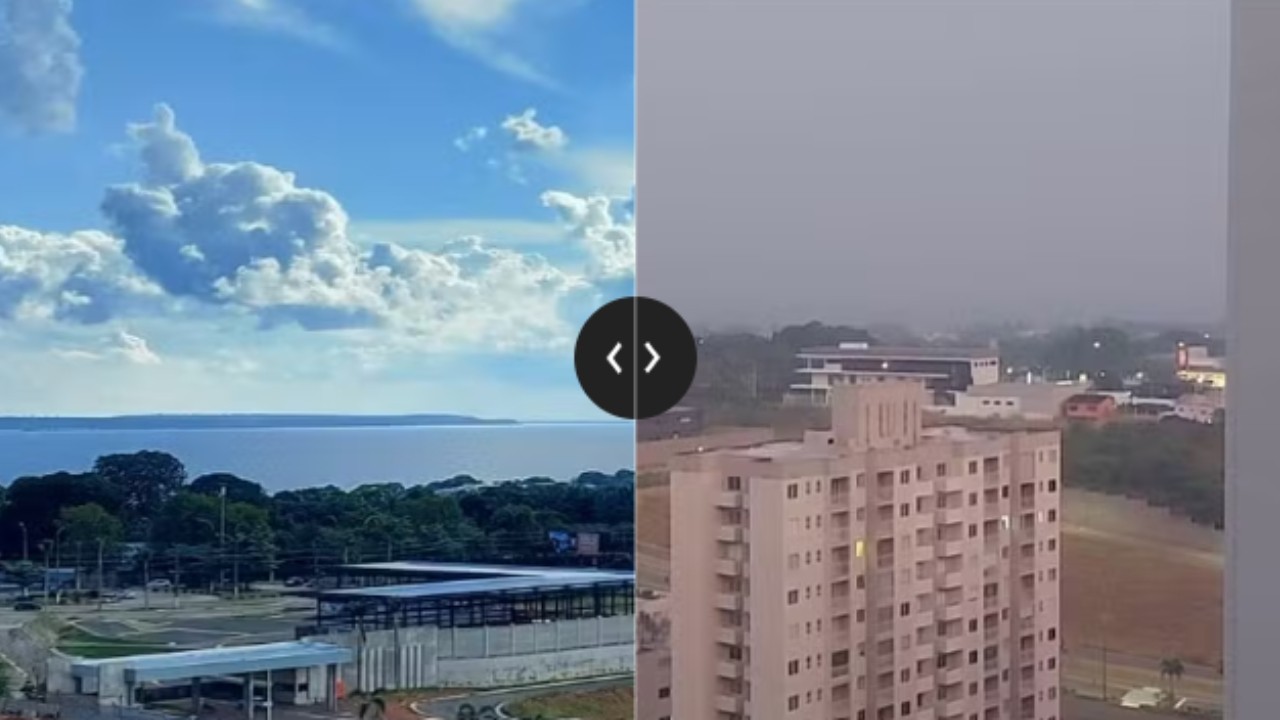 VÍDEO: Queimadas fazem Manaus amanhecer encoberta de fumaça pelo 2º dia seguido; qualidade do ar chegou a nível 'muito ruim'