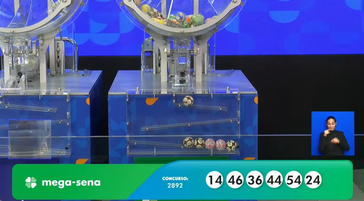 Mega-Sena, concurso 2.892: resultado
