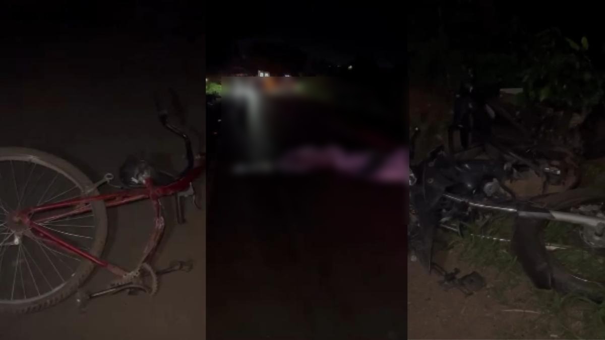 Acidente entre carro, moto e bicicleta deixa três mortos na MT-175, em Mirassol D’Oeste