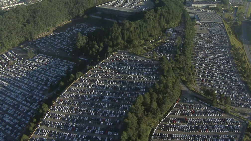A unidade Anchieta, em São Bernardo do Campo (SP), definiu férias coletivas de 10 dias a partir do dia 10 de julho. — Foto: Reprodução/TV Globo