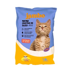 Areia micro Cristais de Sílica Jambo Pet 1,8 kg