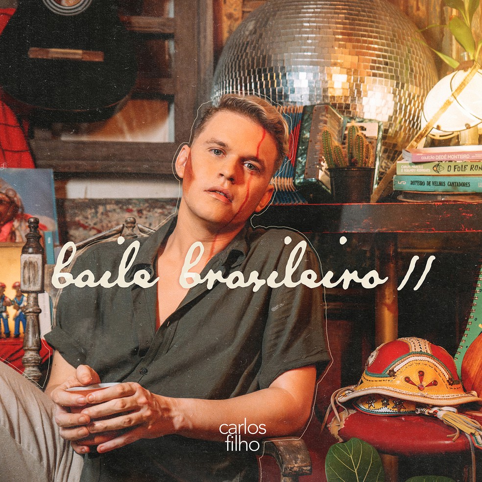 Capa do álbum 'Baile brasileiro II', de Carlos Filho — Foto: Will Souza / Divulgação