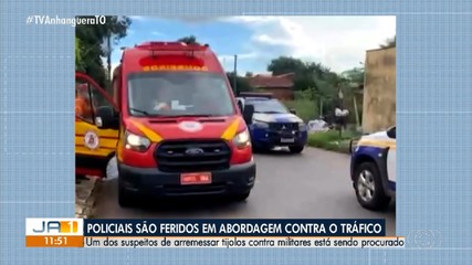 Policiais são feridos em abordagem contra o tráfico