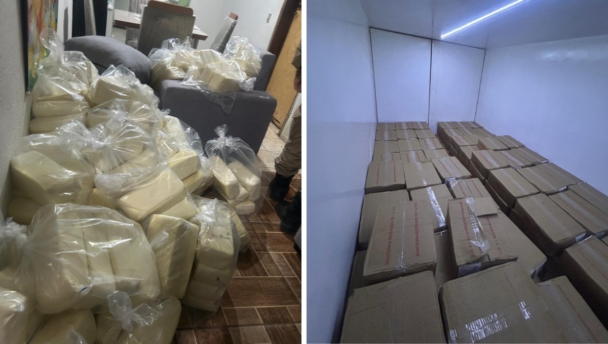 Polícia encontra mais de 3 toneladas de mussarela armazenadas em casa de Governador Valadares; produto seria levado para o Espírito Santo