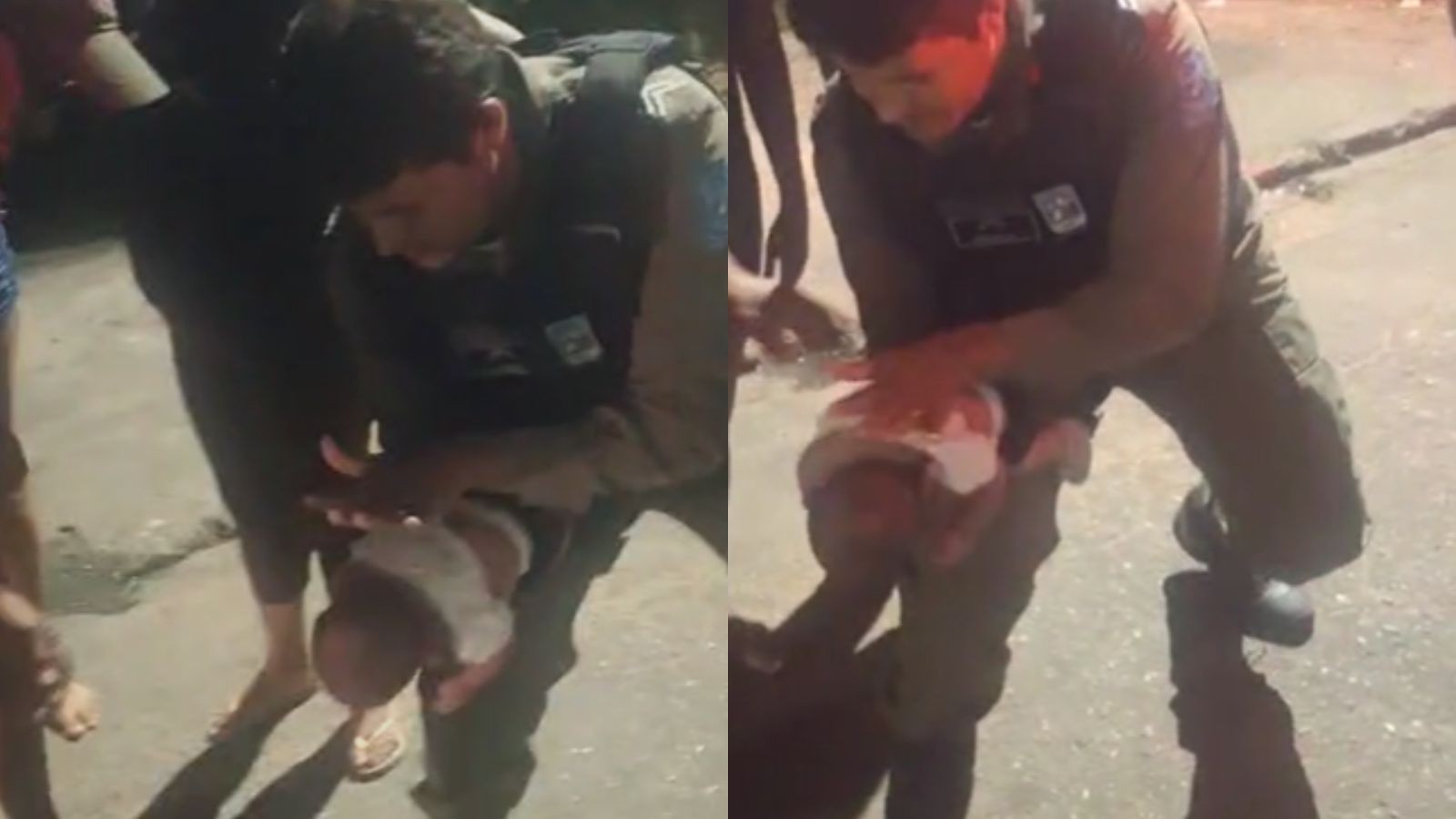 Vídeo: recém-nascida engasgada é salva por policial militar na Zona Leste de Teresina