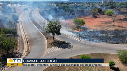 Brigadistas enfrentam aumento de queimadas em áreas urbanas de Palmas
