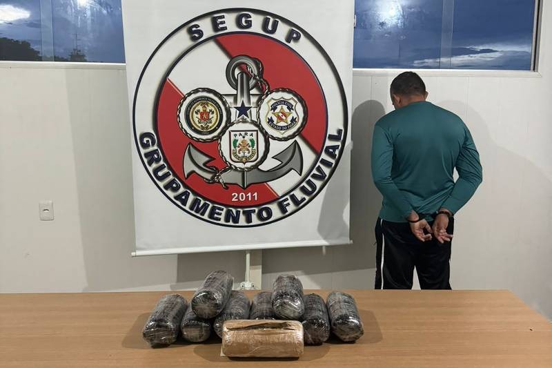 Ação integrada prende homem e apreende tabletes de skunk em Breves, no Marajó