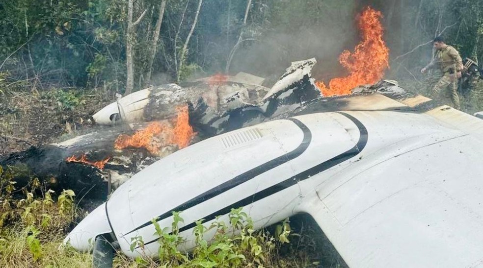 FAB intercepta aeronave com drogas no Amazonas — Foto: Divulgação/FAB
