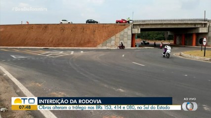 Obras interditam rodovias parcialmente no sul do estado; veja alternativas